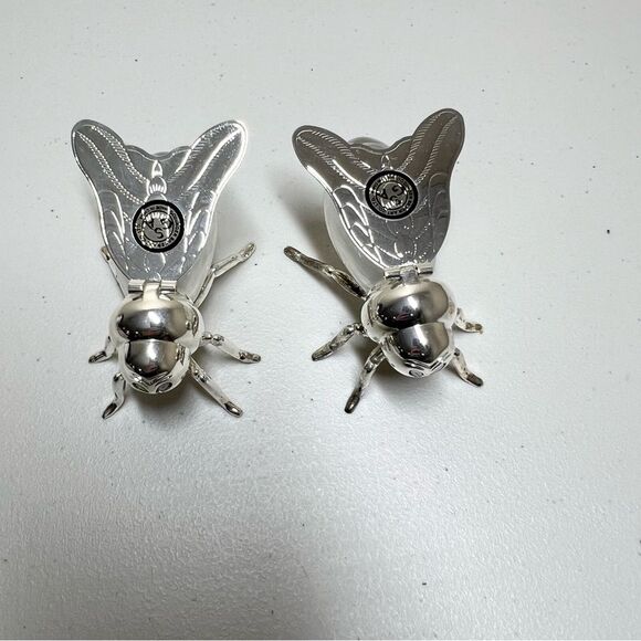 NIB Godinger Silver Art Silver Plated Bee Salt & Pepper Shaker Set - Picture 2 of 10